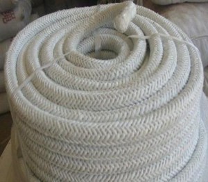 Dust free asbestos lagging rope